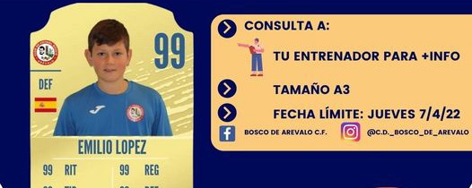 El Bosco Arévalo cumple 25 años y lo celebra lanzando unas cartas de cada jugador