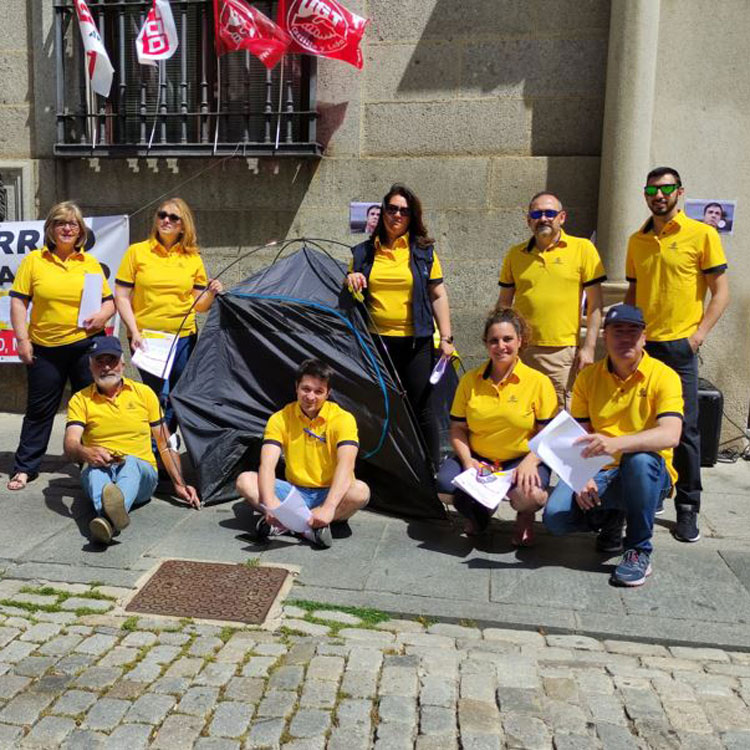 Podcast: Los delegados/as de CCOO y UGT de Correos se concentran en Ávila en defensa del servicio postal público