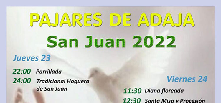 Pajares de Adaja celebra las fiestas en honor a San Juan del 23 al 26 de junio