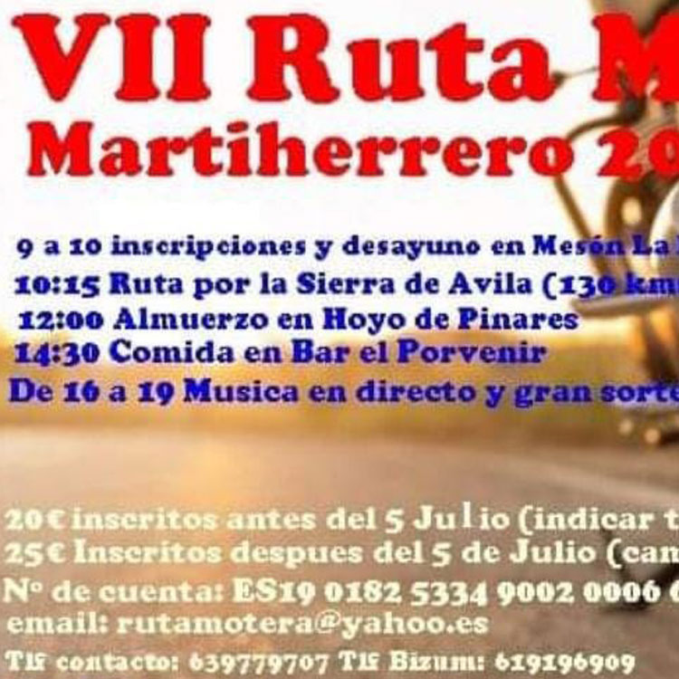 Podcast: La VII Ruta Motera de Martiherrero se celebra el próximo sábado 9 de julio