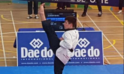 Diego Tejedor consigue la secta posición en el campeonato de España de Taekwondo