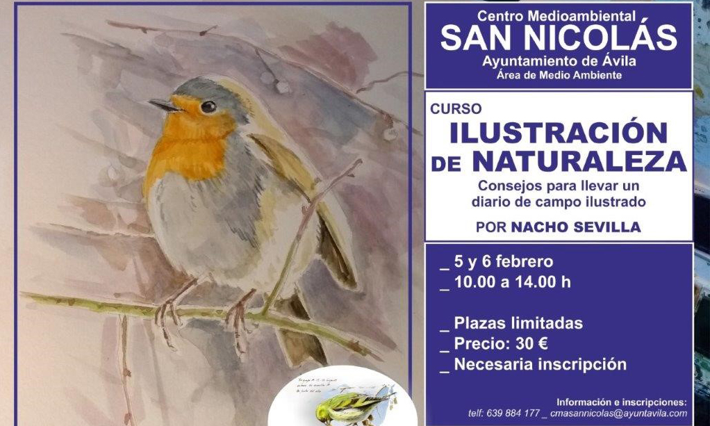 El CM San Nicolás celebra un curso de ilustración de la naturaleza